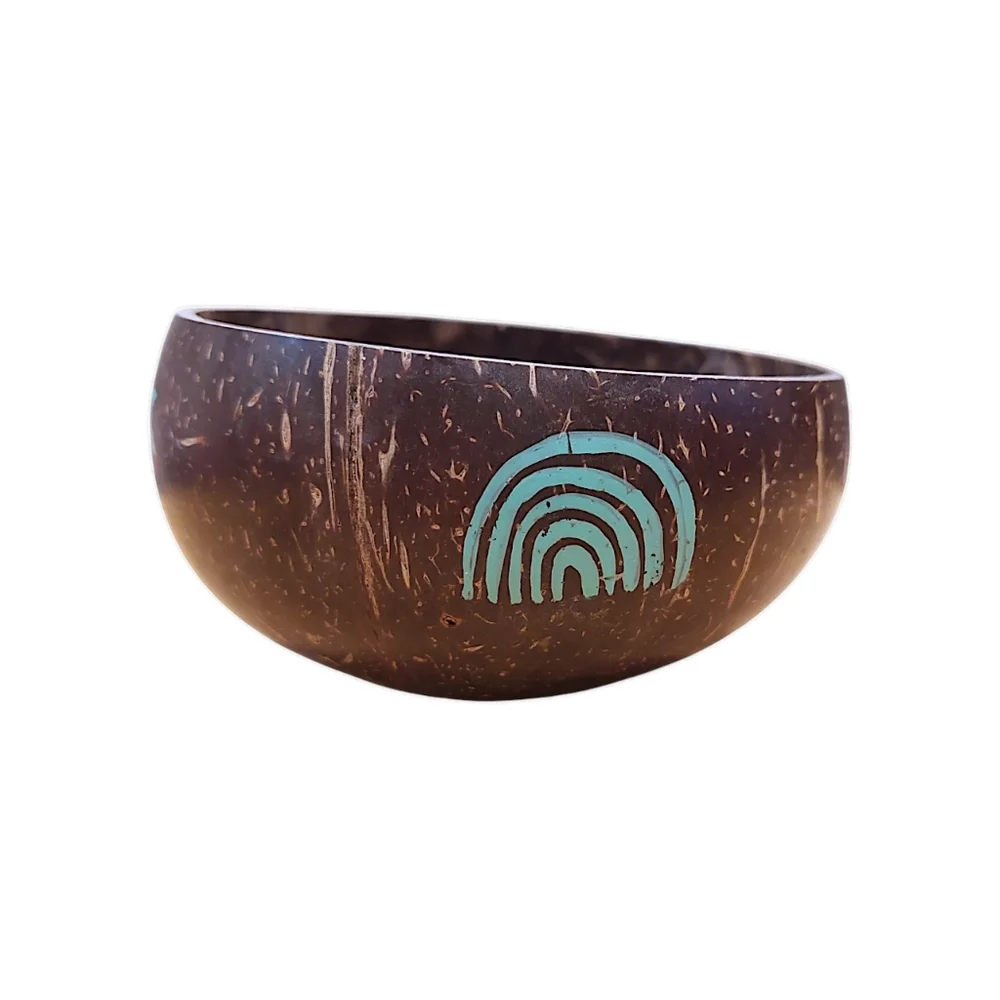 Handcrafted and Handpainted Coconut Bowl